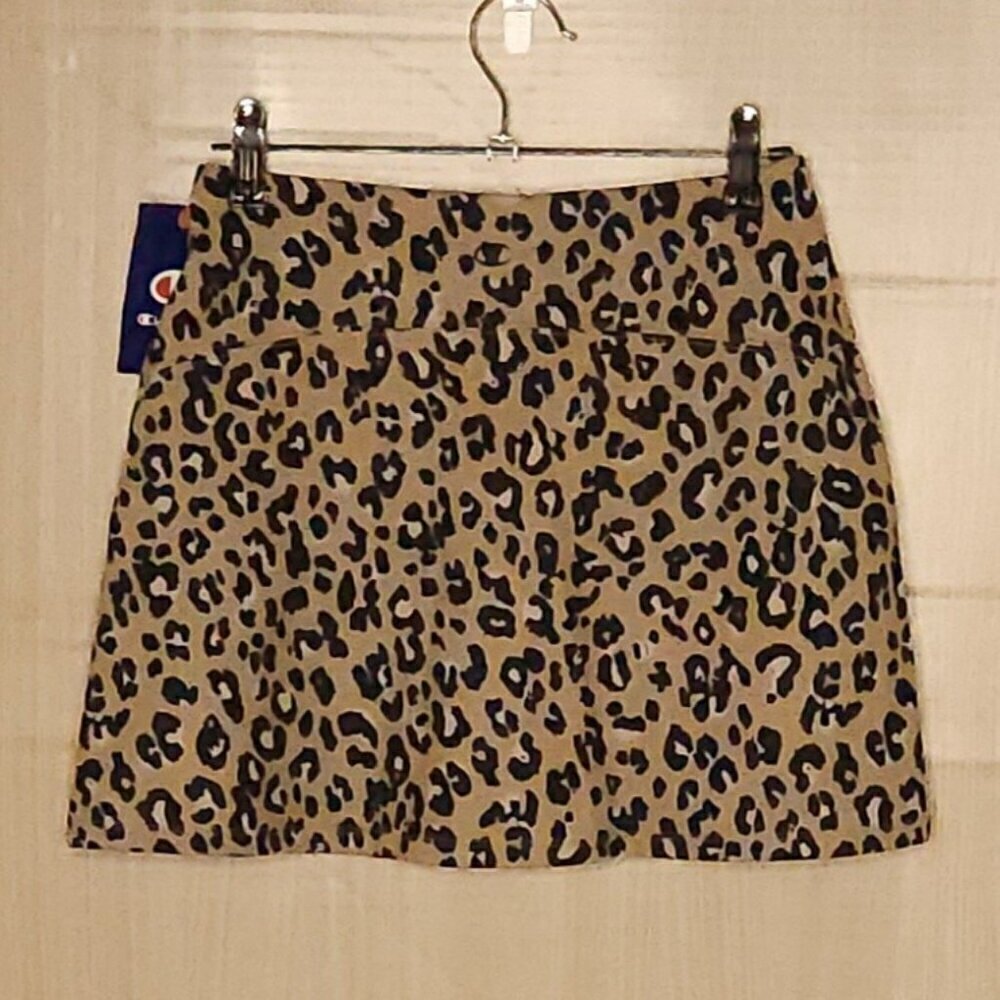 Champion Womens New Leopard Print Athletic Skirt XS